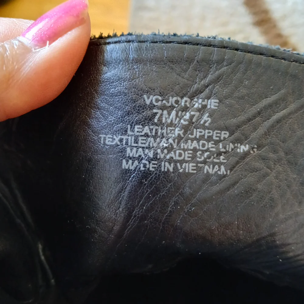 Vince Camuto Leather Black Over-the-Knee Riding Boots Women's 7M